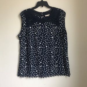 Meadow Rue Polka Dot Blouse